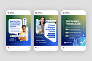 Cybersecurity Service Instagram Post, a Social Media Template by MMPixelCraft (Thumbnail 3 of 3)