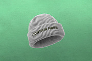 Beanie Mockup, a Hat Mockup by Uncentrifuged Pressure (Thumbnail 8 of 11)