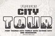 City Tour, a Slab Serif Font by Bramcreative (Thumbnail 1 of 16)