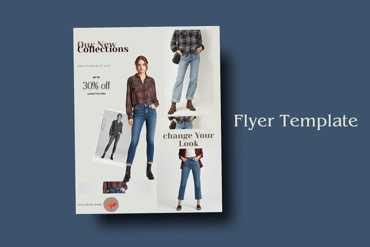 Plaid Shirt Fashion Flyer Pack, a Social Media Template by Crox Studio | Digital (Photo 4 of 6)