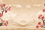 Japanese Cherry Blossom Wave Pattern, a Pattern Graphic by KA7-Designs (Thumbnail 5 of 11)