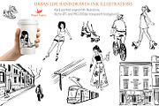 Urban life hand drawn illustrations, a Person Illustration by Winged Graphics (Thumbnail 3 of 5)