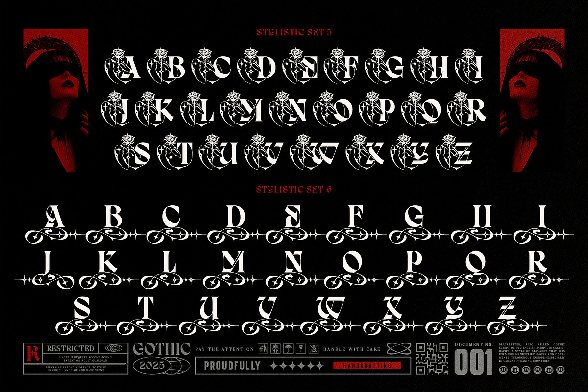 Dark Reborn Typeface, a Blackletter Font by alit design (Photo 13 of 20)