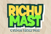 Richu Mast Font, a Blackletter Font by Mabhal Studio (Thumbnail 1 of 7)