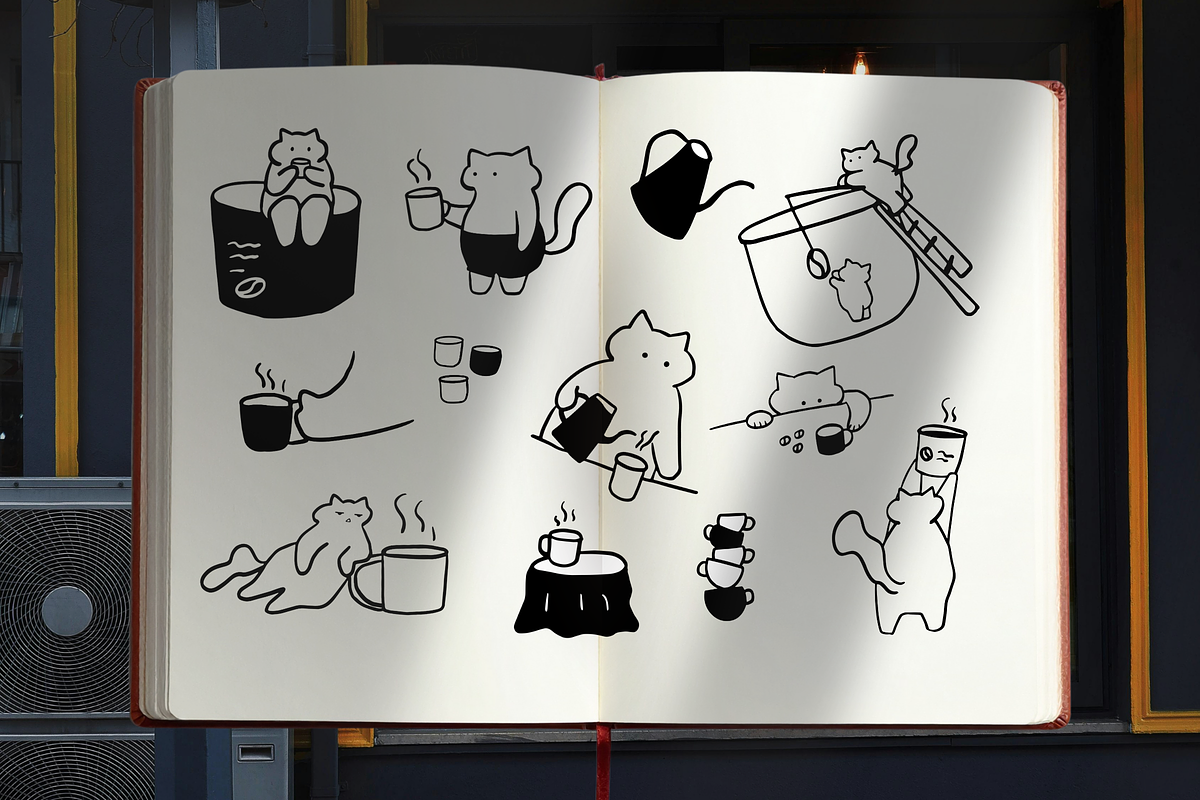 The Cat and Coffee Signature, a Food Illustration by The Journey Atelier (Photo 13 of 15)