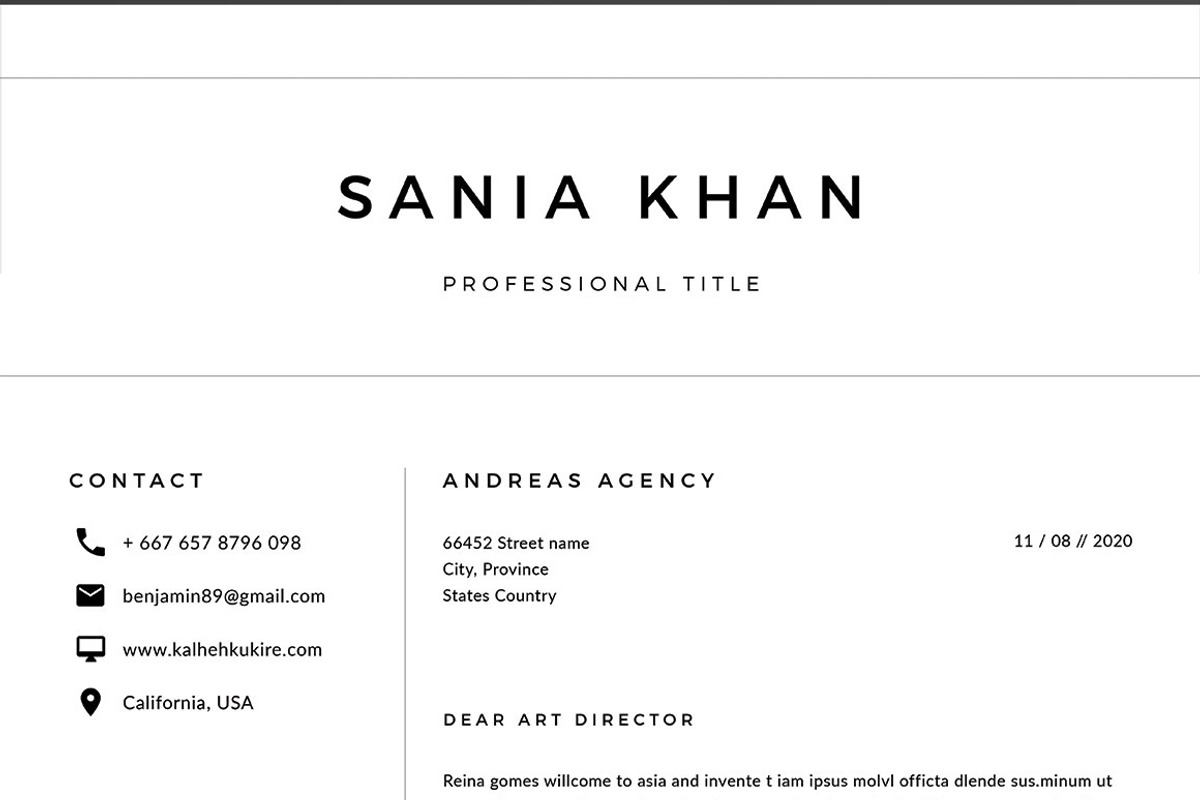 Resume Template/CV, a Resume Template by Symie Design (Photo 6 of 7)