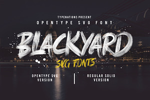 Blackyard OpenType - SVG Font