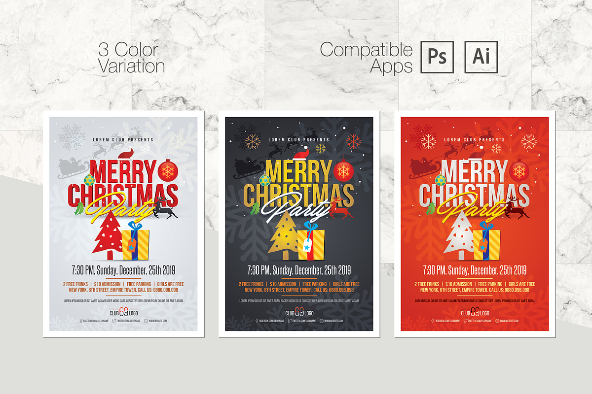 Christmas Party Flyer / Poster preview 2