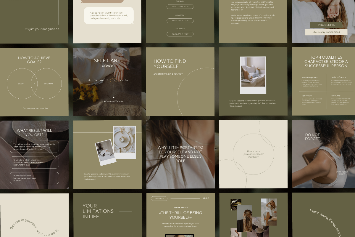 Bundle 4 in 1 Insta&Facebook tmplts, a Social Media Template by Make It Yours Lab. (Photo 4 of 34)