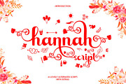 Hannah Script, a Script Font by Gatype (Thumbnail 1 of 5)
