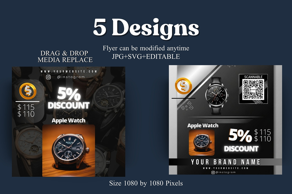 Discount Product Ad Pack of 5, a Branding & Logo Template by Aban's World (Photo 5 of 7)