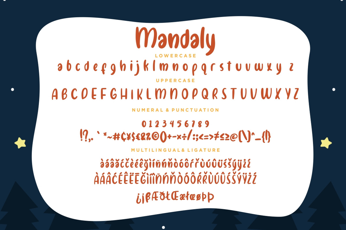 Mandaly Fun Business Font preview 7