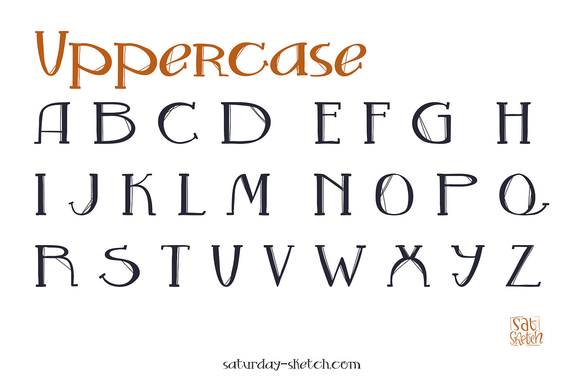 Birdie - handdrawn display font, a Serif Font by saturday.sketch (Photo 2 of 8)