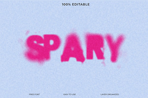 Spary Blurry Text Effect Style PSD, a Layer Style Add-On by Imamul001