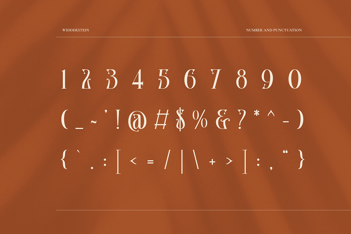 Widderstein, a Serif Font by ilhamtaro (Photo 9 of 12)