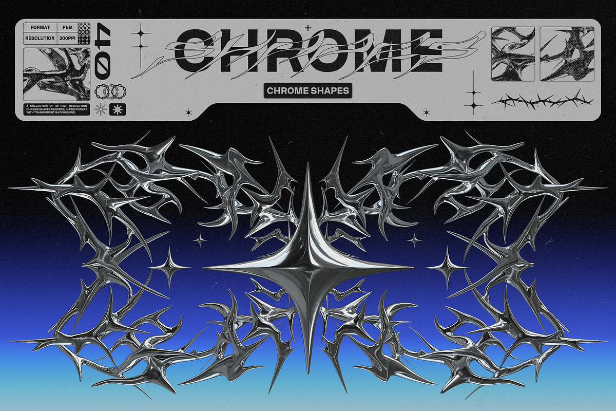 Chrome Shapes, an Object Graphic by MiksKS (Photo 1 of 5)