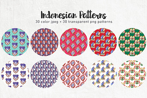 Indonesian Seamless Patterns