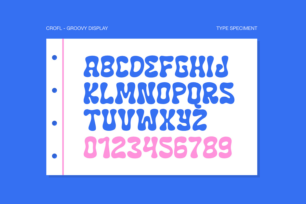 CROFL - Groovy Display Font, a Handwritten Font by Cruizy & Co (Photo 3 of 9)