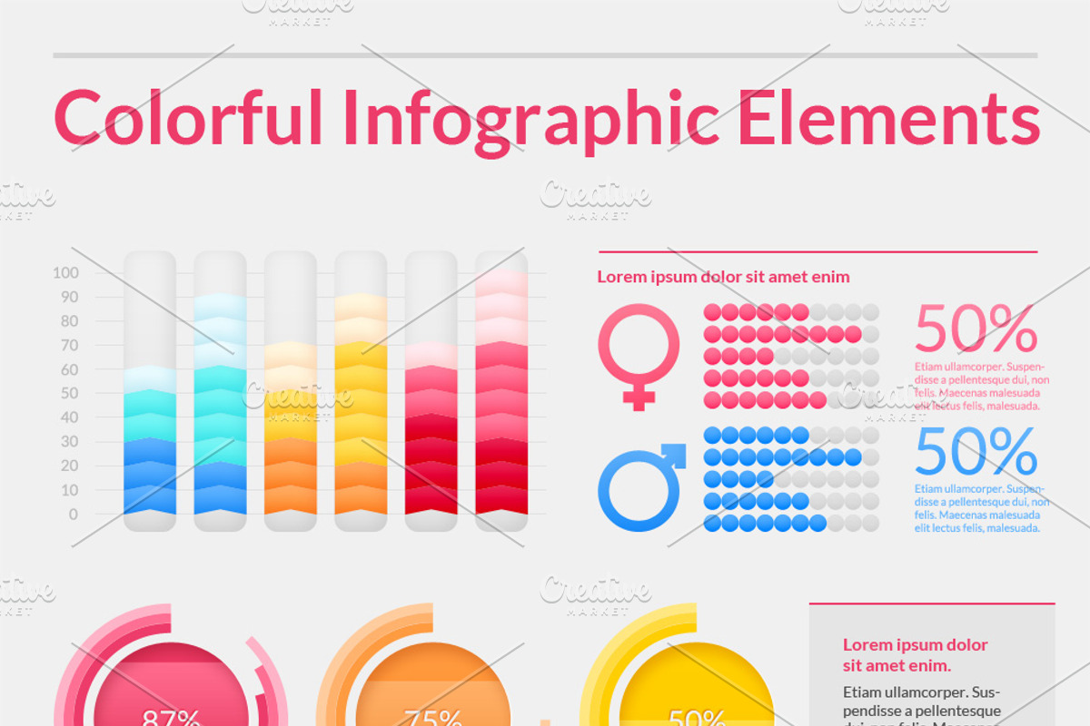 Vector Infographic Elements, an Object Graphic by Mgd.Design (Photo 1 of 5)