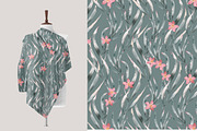 Floral and Leaves Pattern, a Pattern Graphic by Madebyia (Thumbnail 5 of 8)
