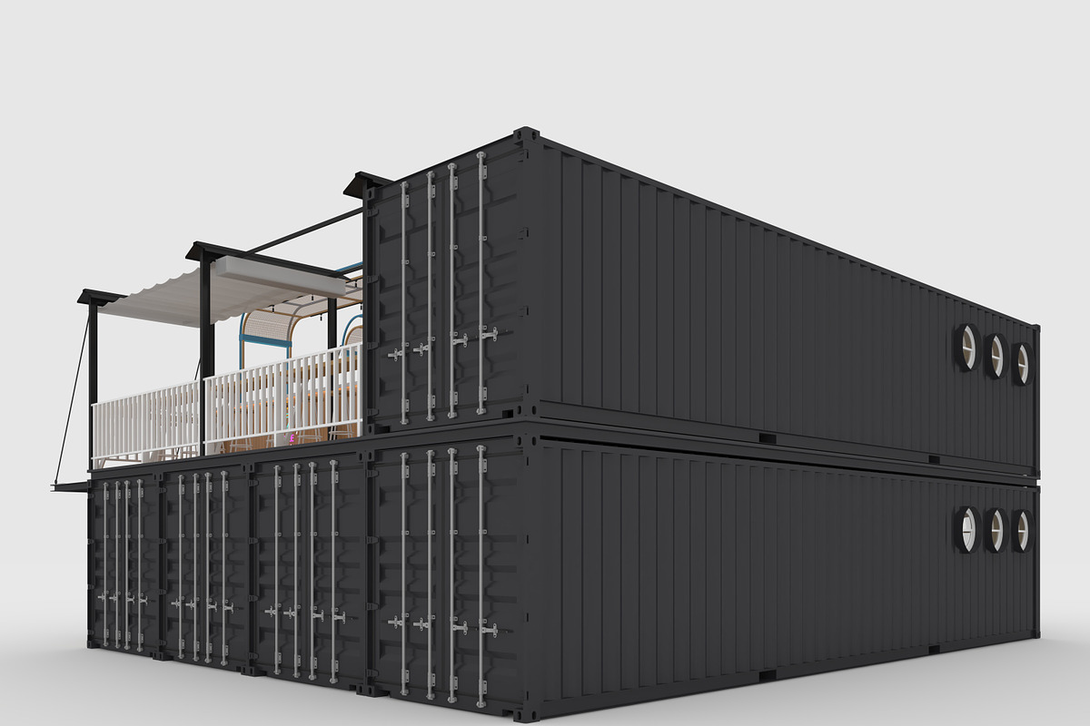 3D Model Container Cafe 16, an Architecture 3D Model by SR 3D Visual (Photo 3 of 20)