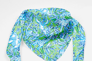 Blue And Green Safari Animal Pattern