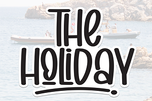 The Holiday Script Font