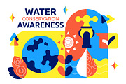 10 Water Conservation Awareness, a Person Illustration by denayunebgt (Thumbnail 4 of 4)