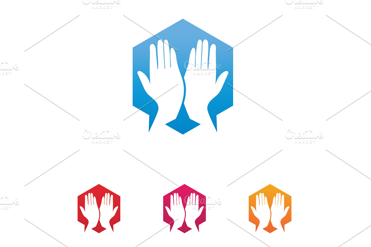 Hand hope logo and symbols template, a Branding & Logo Template by LOGOCREATIVE
