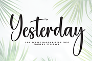 Yesterday | Script Font, a Handwritten Font by Scratchones (Thumbnail 1 of 8)