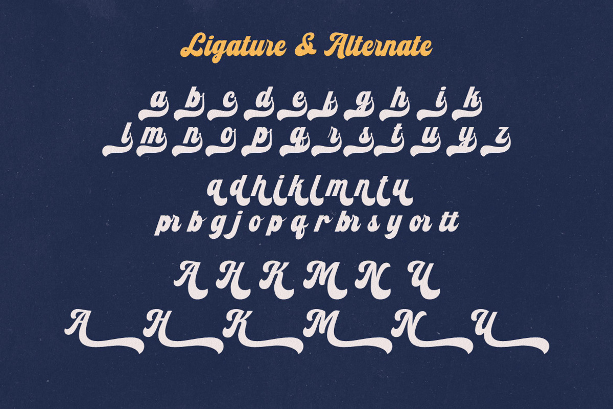 Mordis Lettering Font Retro, a Handwritten Font by HansCo Studio (Photo 8 of 8)