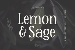 Lemon And Sage Display Serif Font