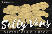 Salty Vans - Vector Vehicle pack 1, an Illustration by KENEDIK DESIGN STUDIO (Thumbnail 1 of 3)