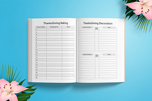 Editable Thanksgiving Planner KDP