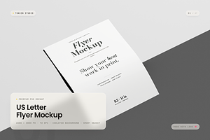 US Letter Flyer Mockup, an Advertising Mockup by Toasin Studio