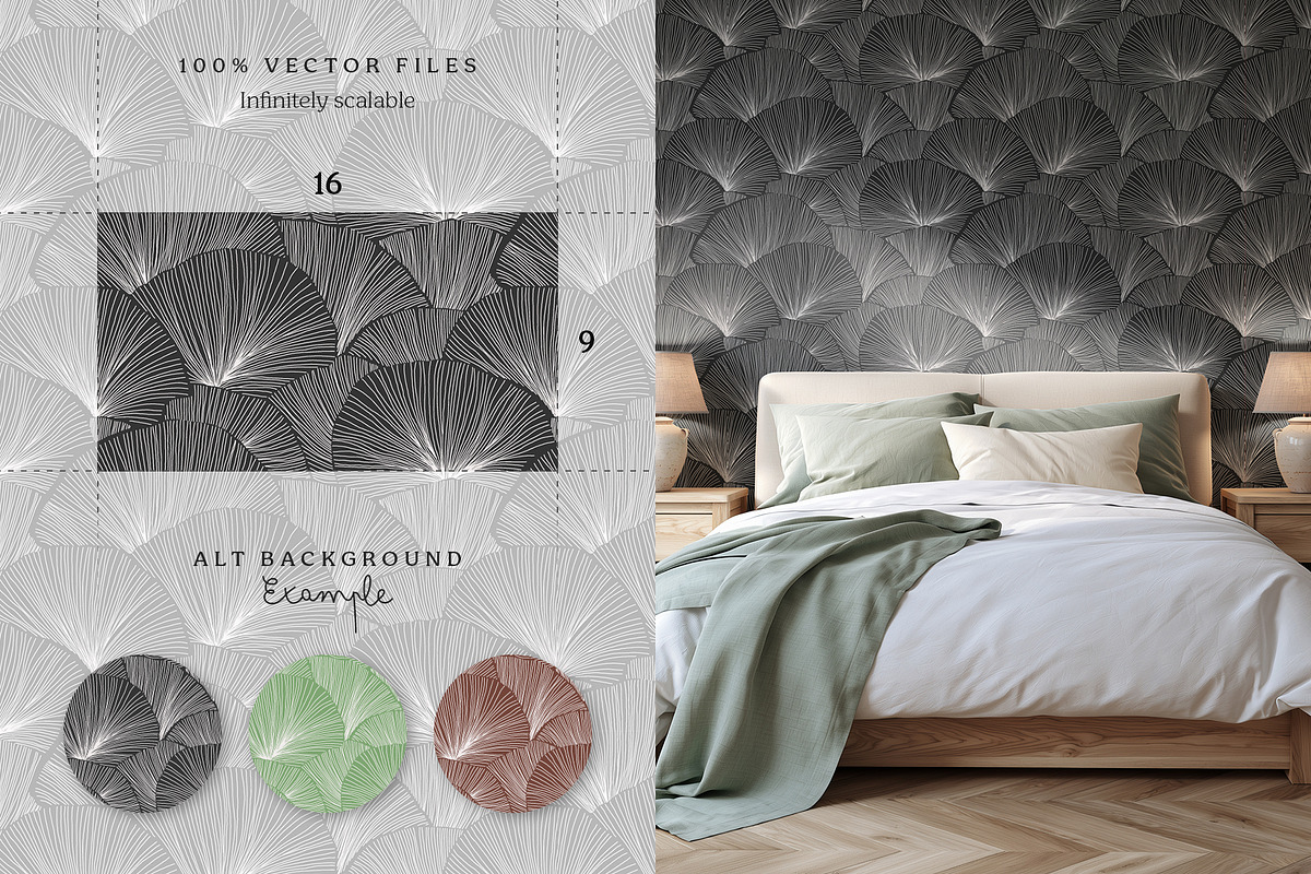 Organic lines seamless pattern set, a Pattern Graphic by Momosama Studio (Photo 2 of 5)