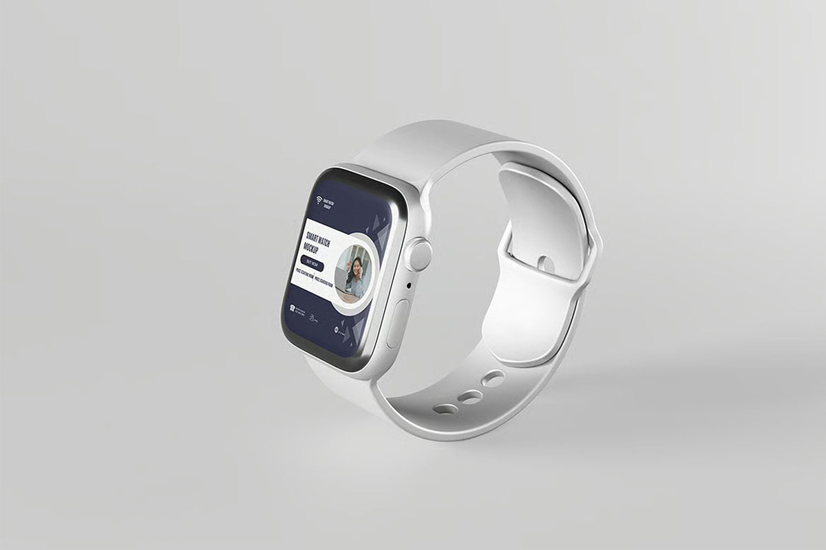 Smartwatch Mockup, a Wearable Device Mockup by zpackcreative (Photo 4 of 5)