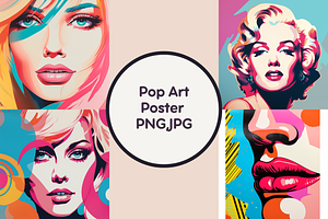 Pop Art Poster PNG,JPG
