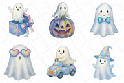 Funny Halloween Ghost Iridescent, an Illustration by DreamPrint404 (Thumbnail 4 of 5)