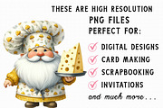 Chef Gnome Clipart, an Illustration by Libby Wishes (Thumbnail 2 of 9)