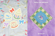 Vintage cakes, bows + BONUS patterns, a Food Illustration by My.Ordinarty (Thumbnail 5 of 11)