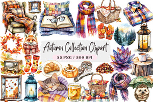 Autumn Collection Clipart, an Illustration by DreamArtGraphic