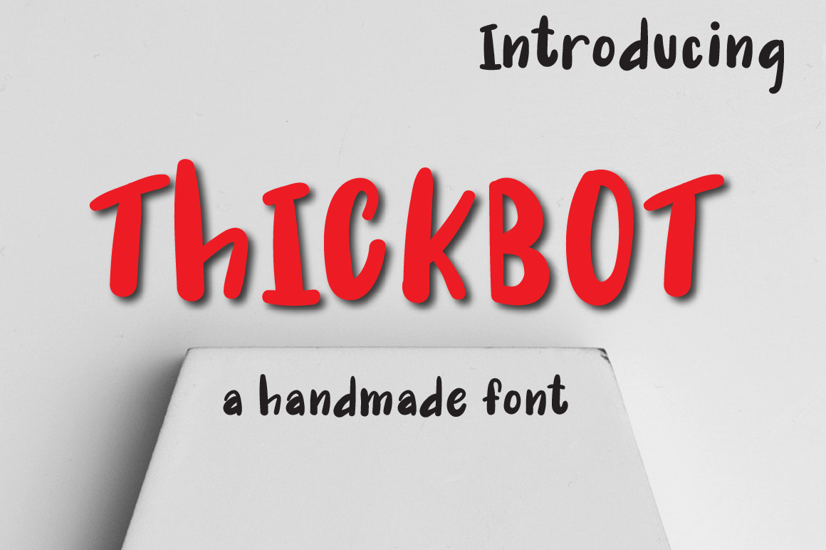 ThICK BOT font | Fonts ~ Creative Market