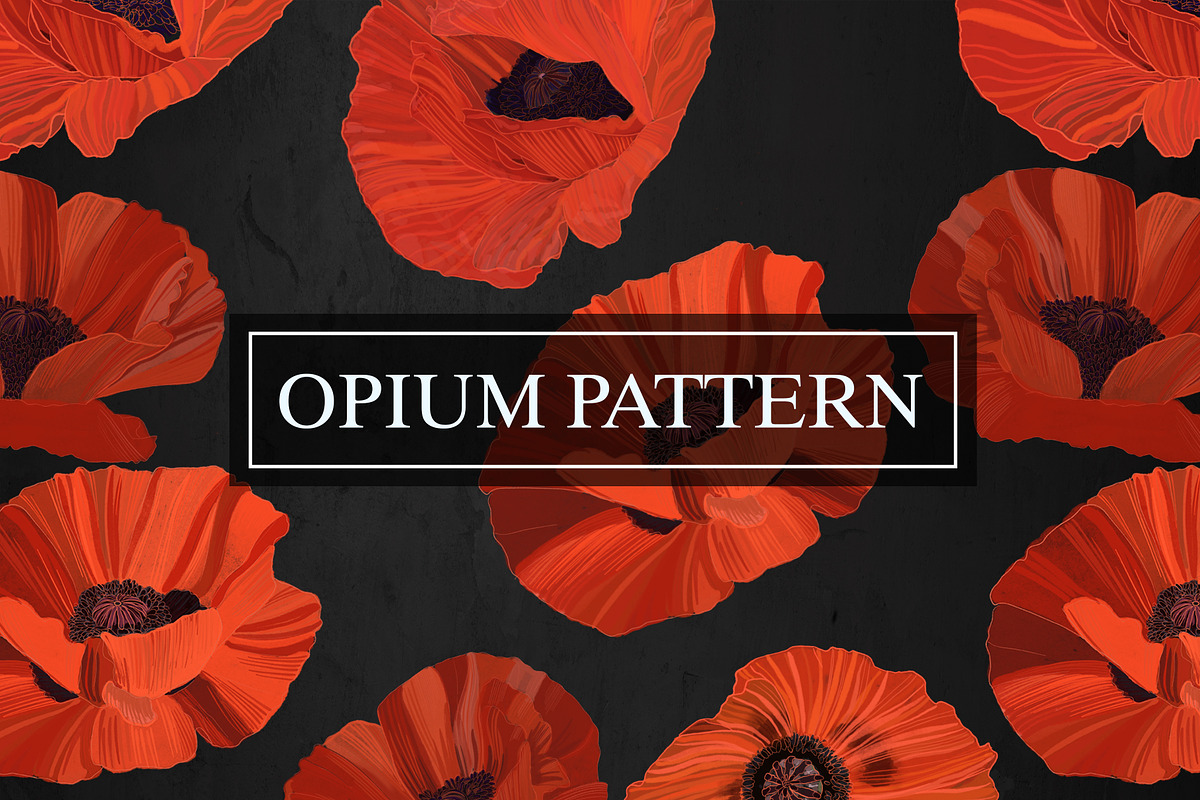 OPIUM PATTERN, a Pattern Graphic by ANAKOTO (Photo 6 of 14)