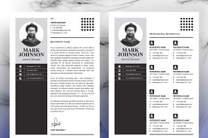 Black & White Minimal Resume / CV