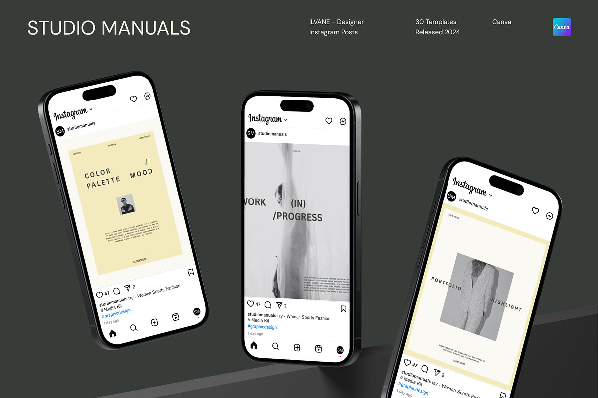 ILVANE – Designer Instagram Posts, a Social Media Template by Studio Manuals (Photo 3 of 8)