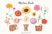Fresh Off the Market Farm Watercolor, a Food Illustration by Catch the Dream Art (Thumbnail 11 of 12)