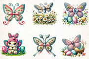 Easter Knitted Butterfly Clipart, an Illustration by DreamCafeArt (Thumbnail 5 of 6)