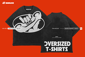 Washed Oversize T-Shirts Mockup, a Shirt Mockup by Pipello Grafik