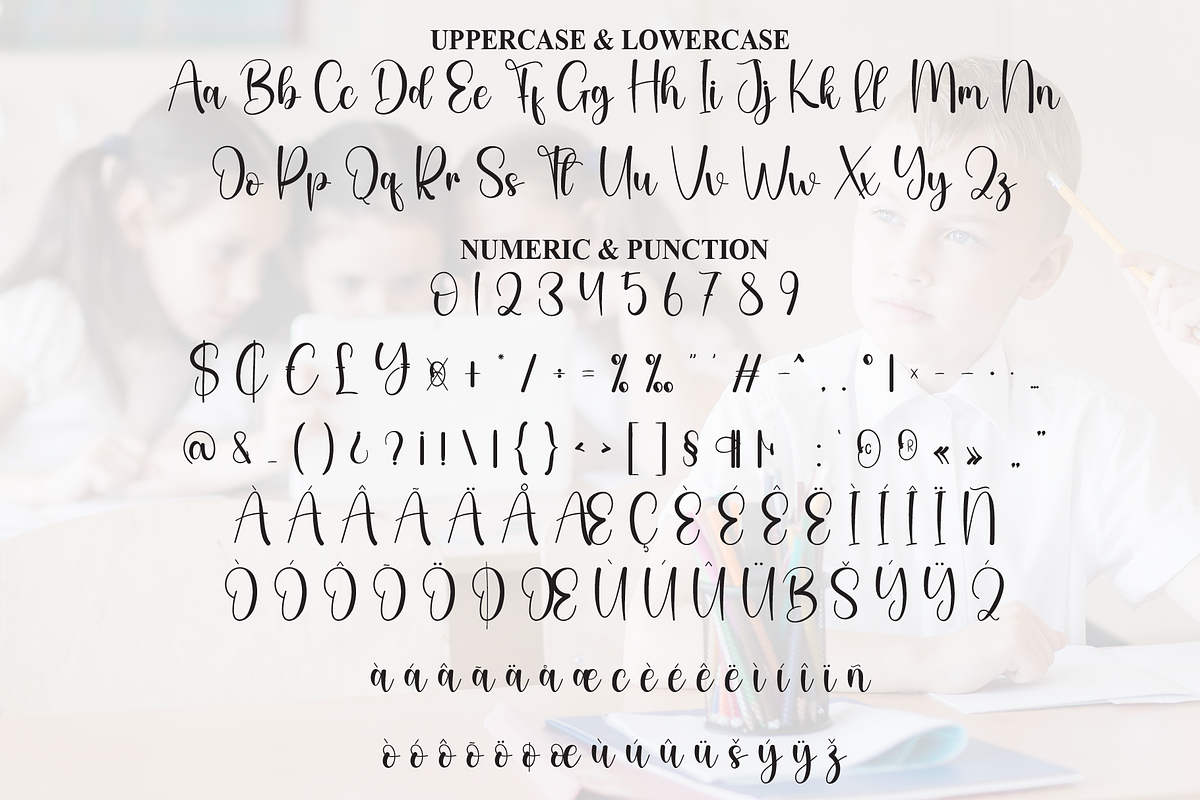 Schooling | Script Font, a Handwritten Font by Scratchones (Photo 7 of 8)